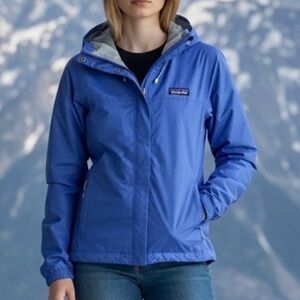 PATAGONIA Torrentshel H2NO Windbreaker Rain Lilac Hooded Jacket Women’s Sz S